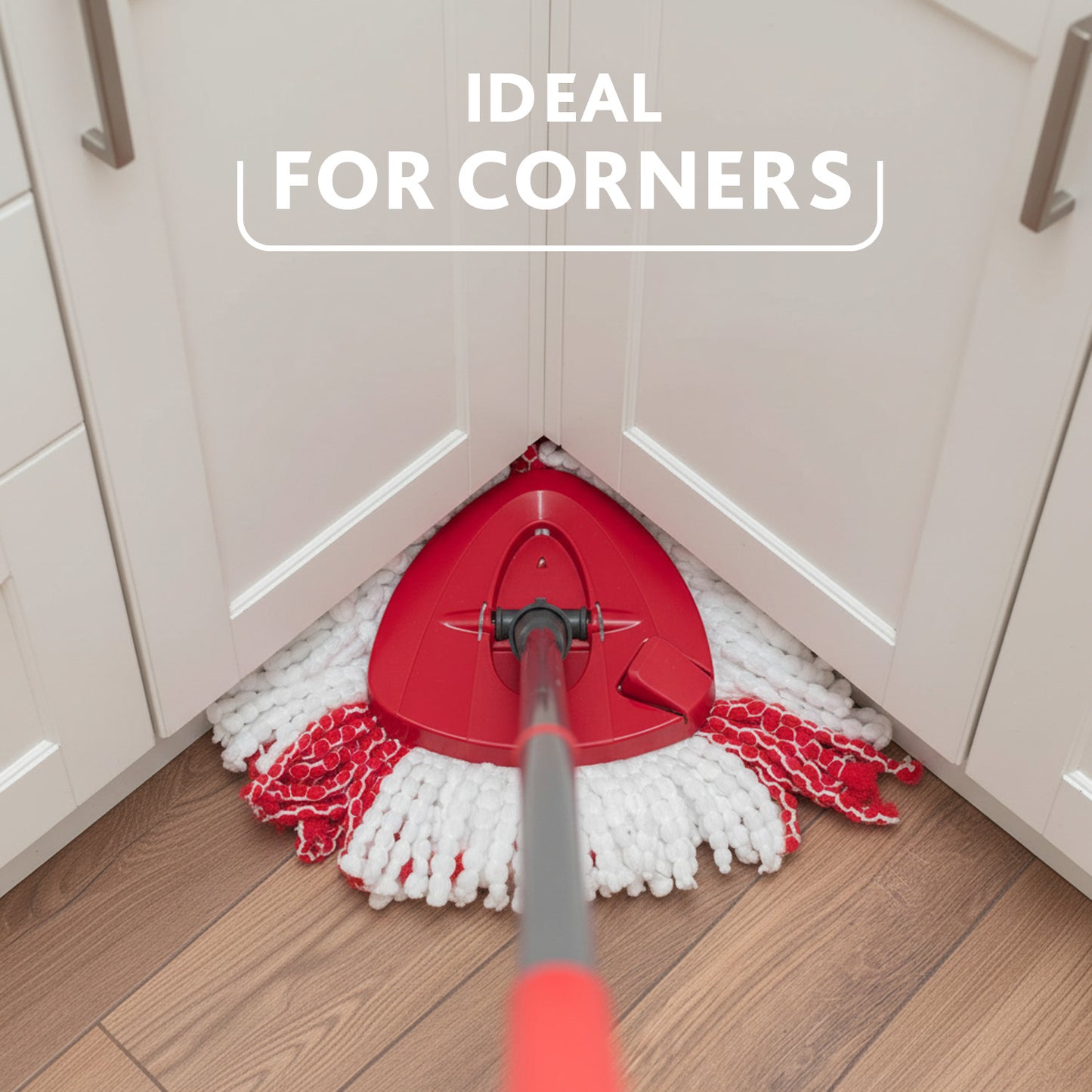 Vileda Turbo floor mop bucket set with foot pedal activated spinning wringer Telescopic handle 65 – 131 cm floor mop with spinning wringer microfibre mop head deep cleaning with less effort
