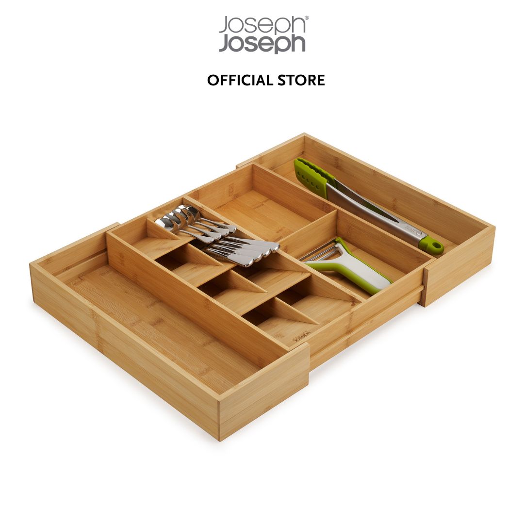 Joseph Joseph DrawerStore™ Bamboo Expanding Cutlery, Utensil & Gadgets Organiser JJ0274