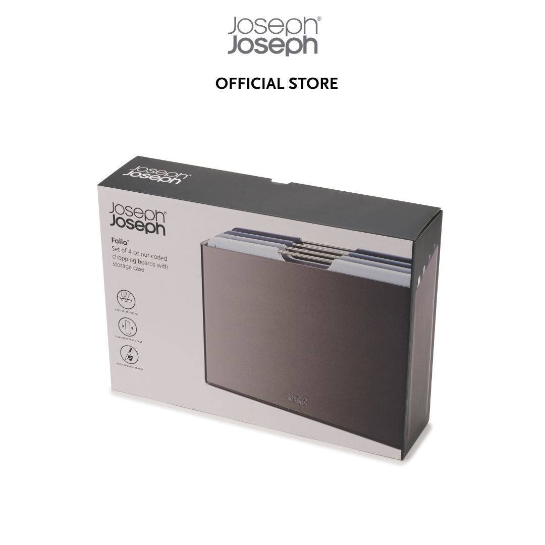 Joseph Joseph Folio™ 4-piece Grey Chopping Board Set JJ0193 (Large) / JJ0194 (Regular)