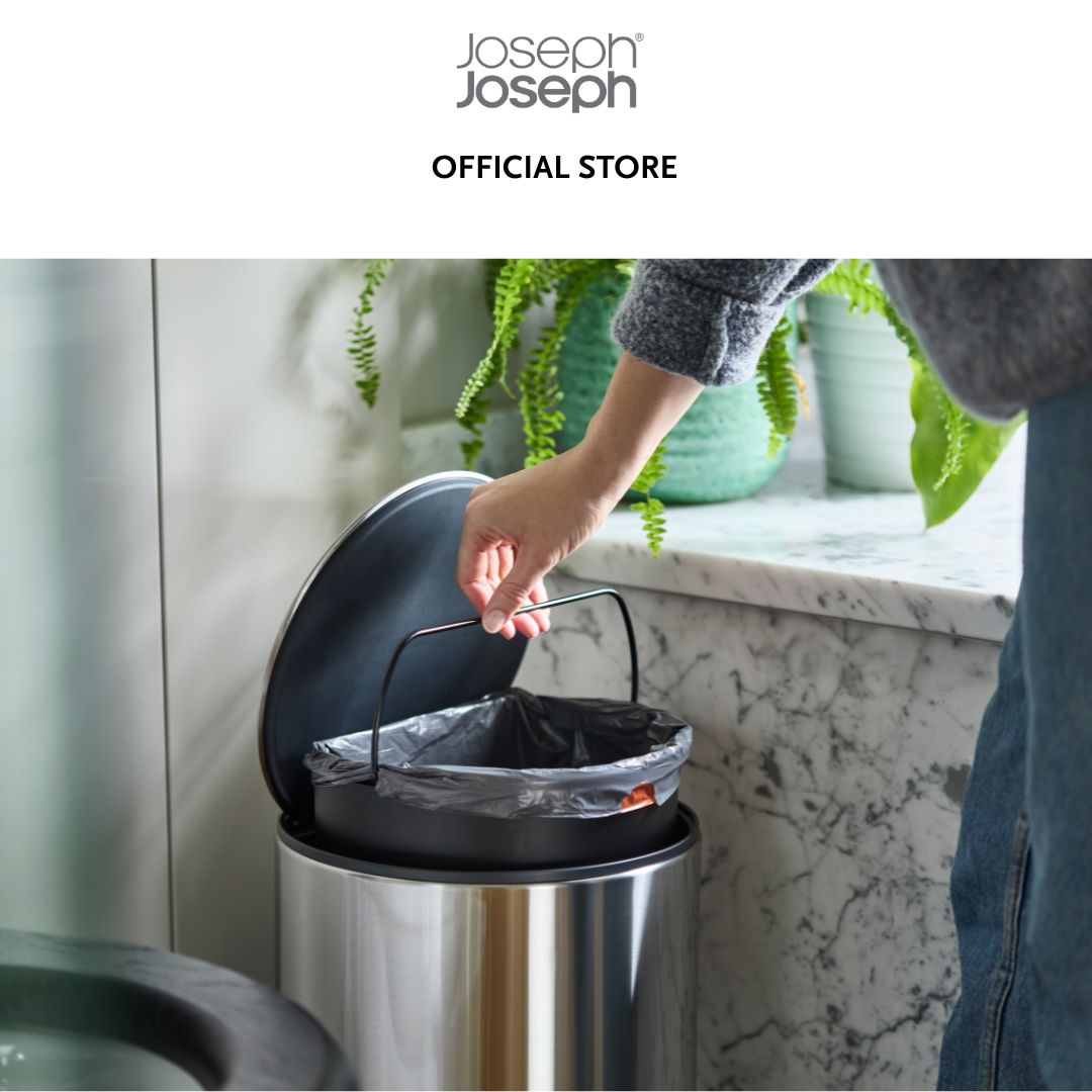 Joseph Joseph Arc™ 10L Easy-push Stainless-steel Pedal Bin JJ0136