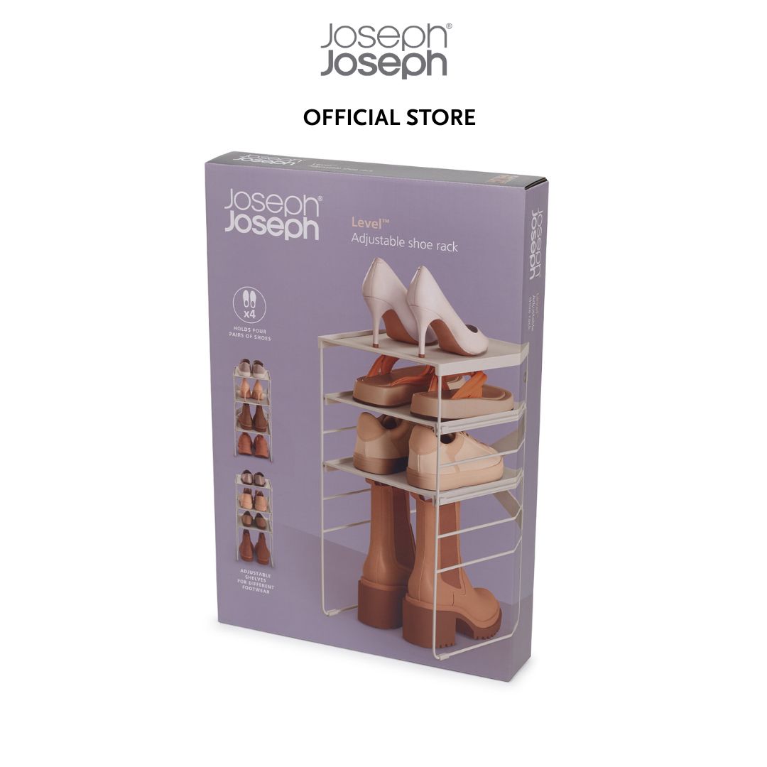 Joseph Joseph Level™ Adjustable Ecru Shoe Rack JJ0181