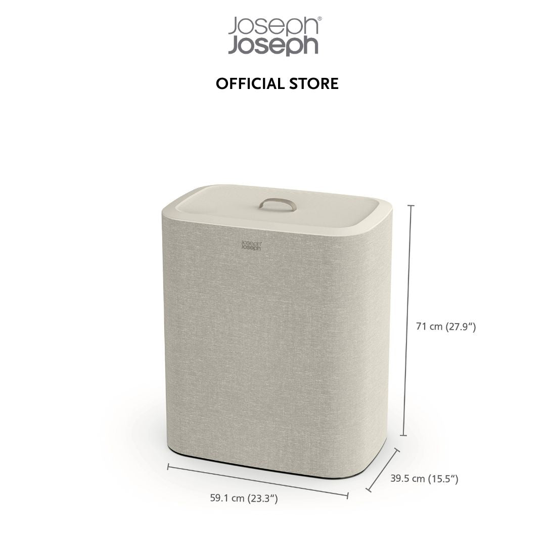 Joseph Joseph Tota Trio 90L Ecru Laundry Separation Basket JJ0169