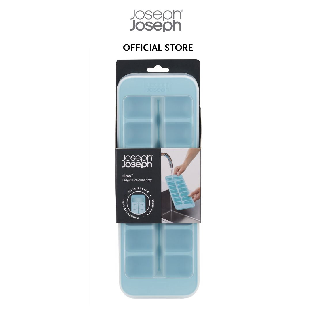 Joseph Joseph Flow™ Pack of 2 Easy-fill Blue Ice-cube Trays JJ0104