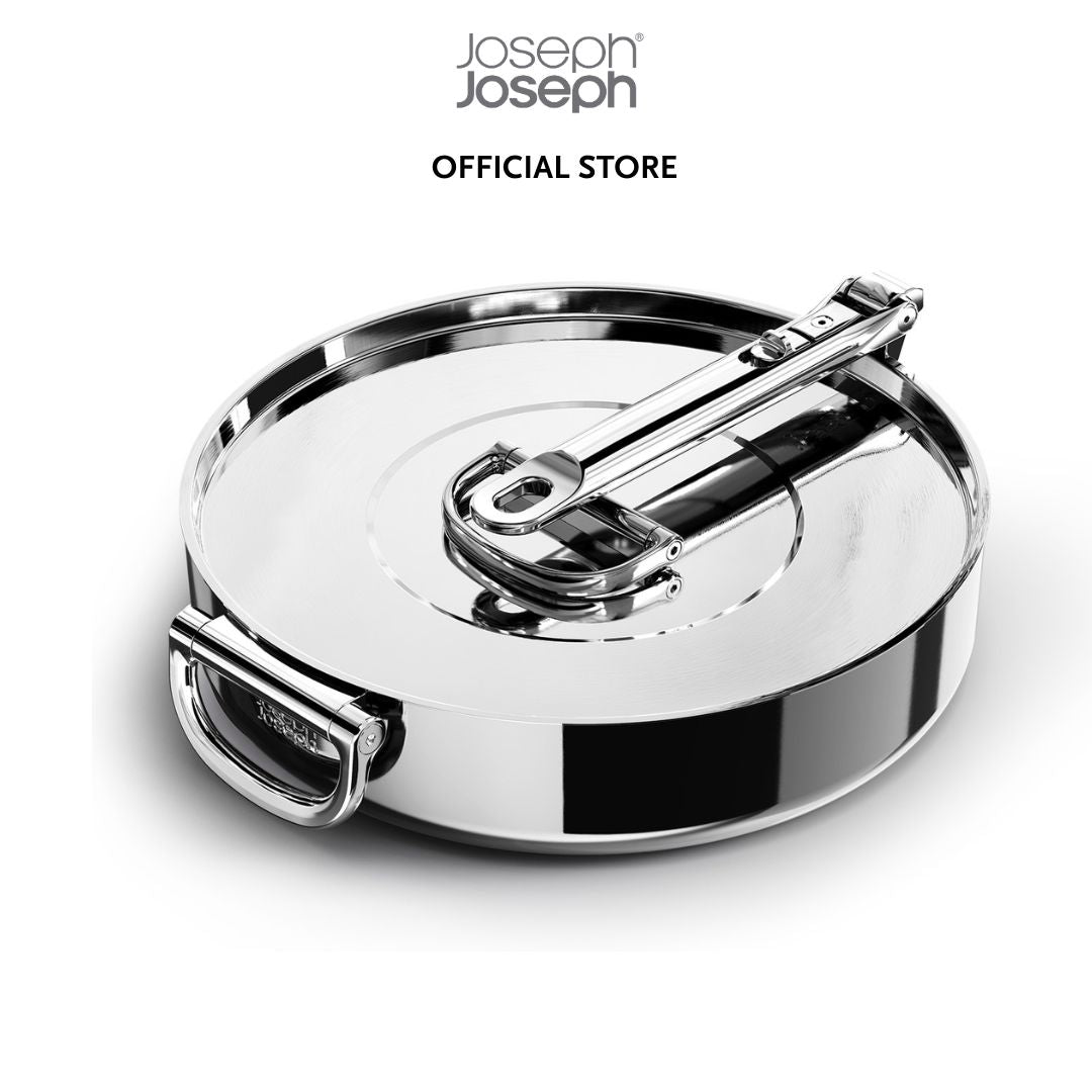 Joseph Joseph Space Steel Folding Handle 28cm Saute Pan & Lid JJ0284