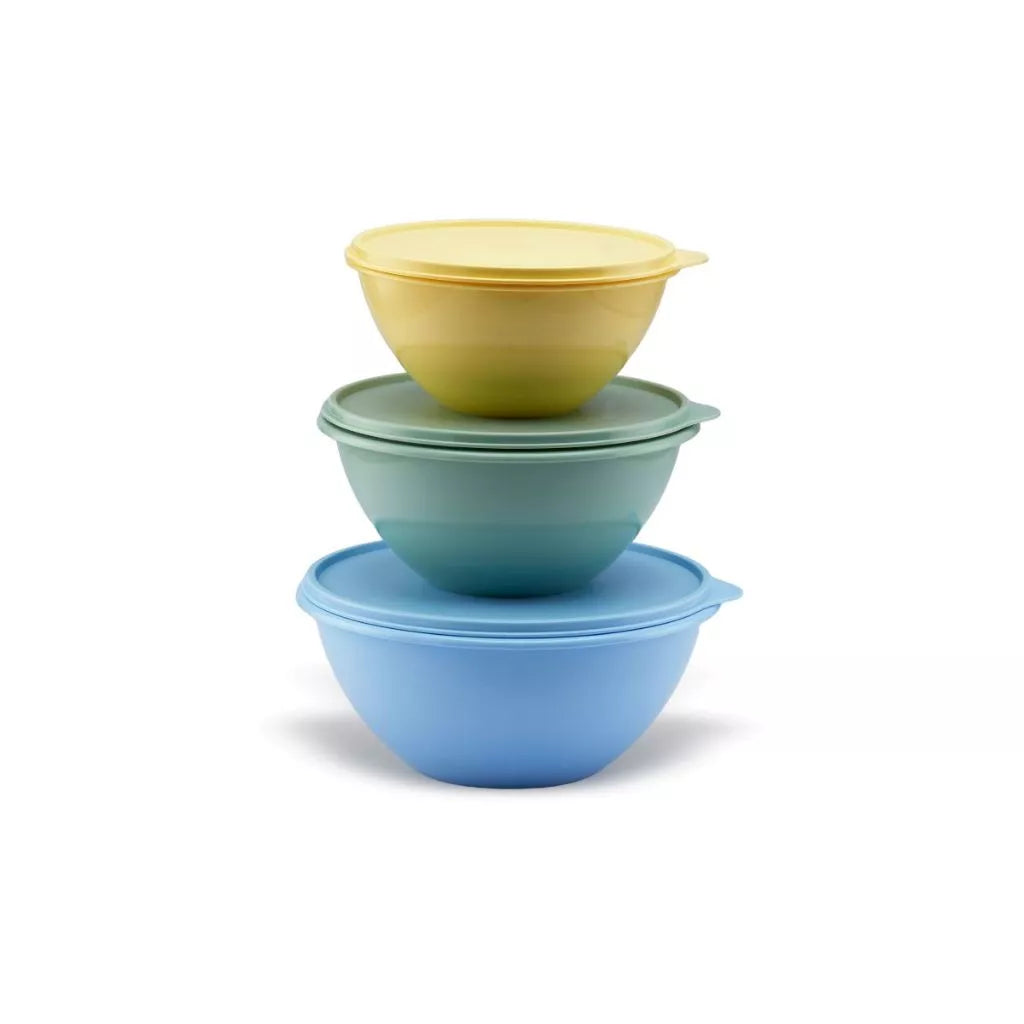 Tupperware Original 3pcs Bowl Set (1x1.1L/1x1.7L/1x2.5L) TP0015