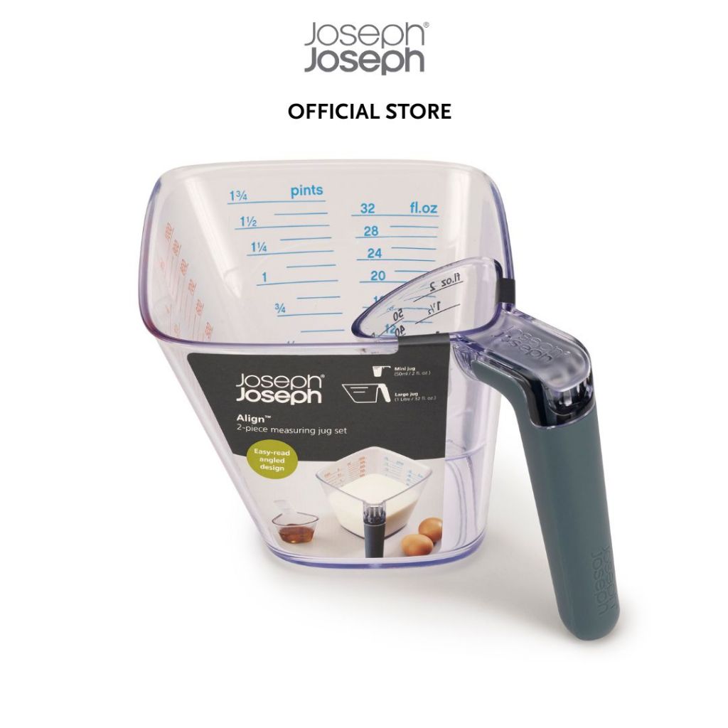 Joseph Joseph Align™ 2-piece Easy-read Grey Measuring Jug Set JJ0141