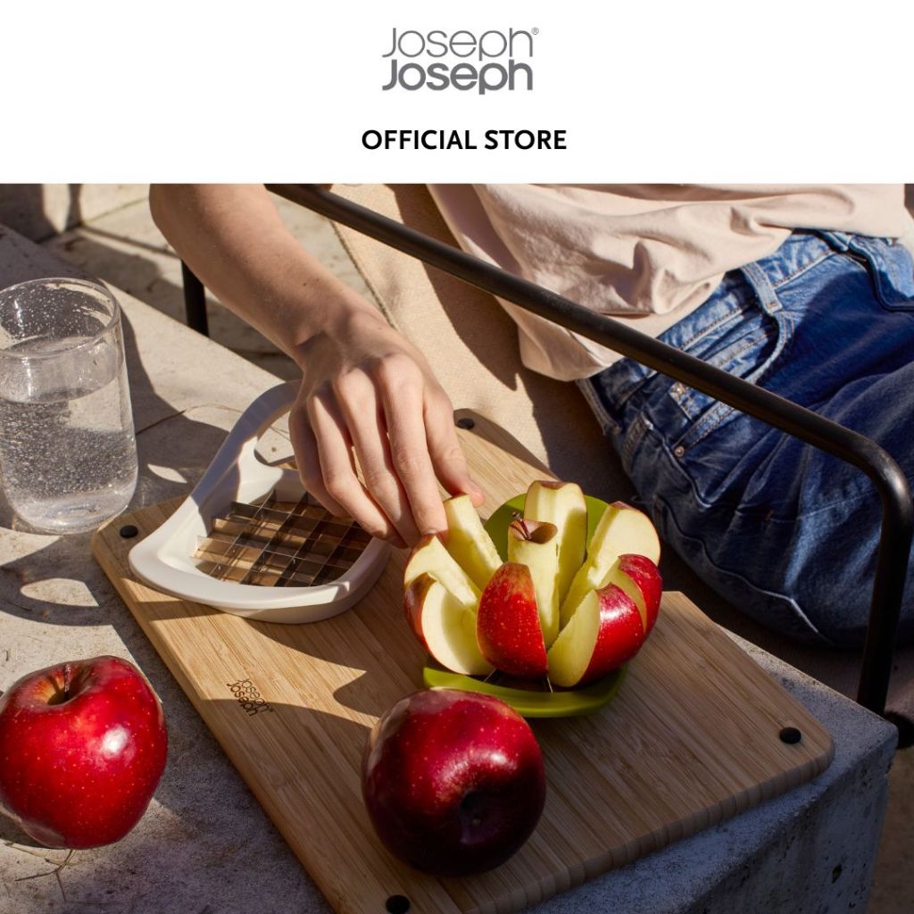 Joseph Joseph Nest™ Press 2-in-1 Fruit & Vegetable Cutter JJ0031 Dishwasher Safe