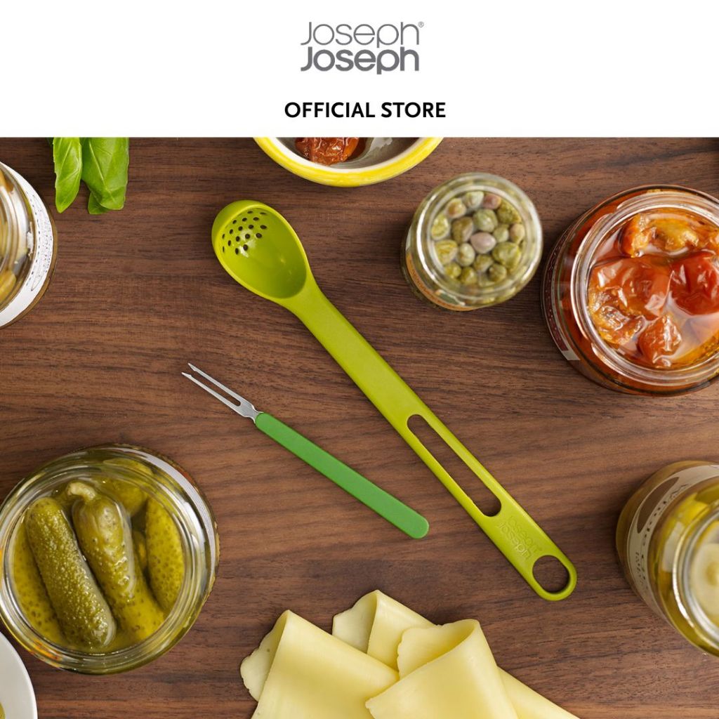 Joseph Joseph Scoop&Pick™ 2-piece Green Antipasti Set JJ0056 Scoop Olives Pickles Dishwasher Safe BPA-Free