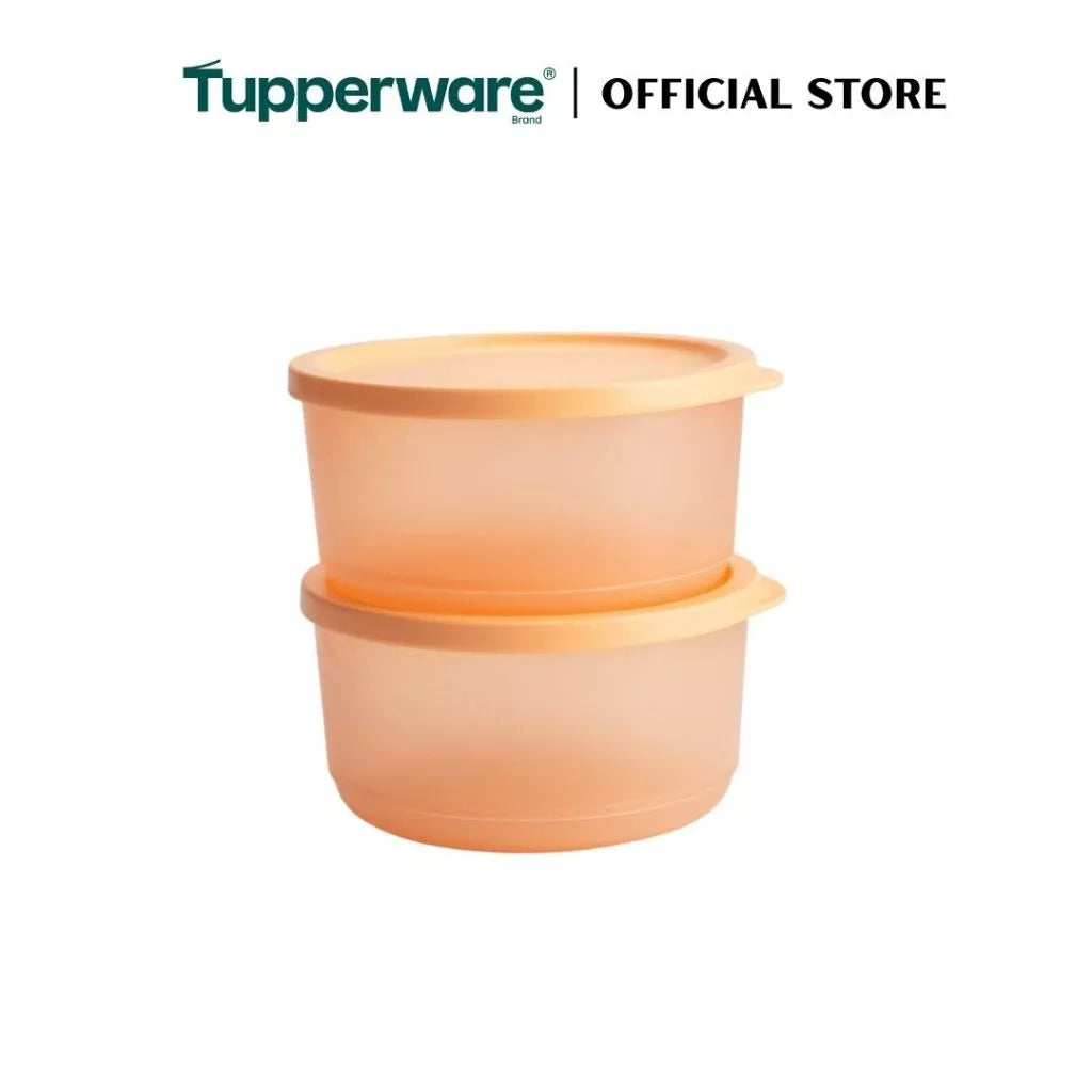 Tupperware 2pcs Stacking Square Food Storage containers (530ml) TP0033