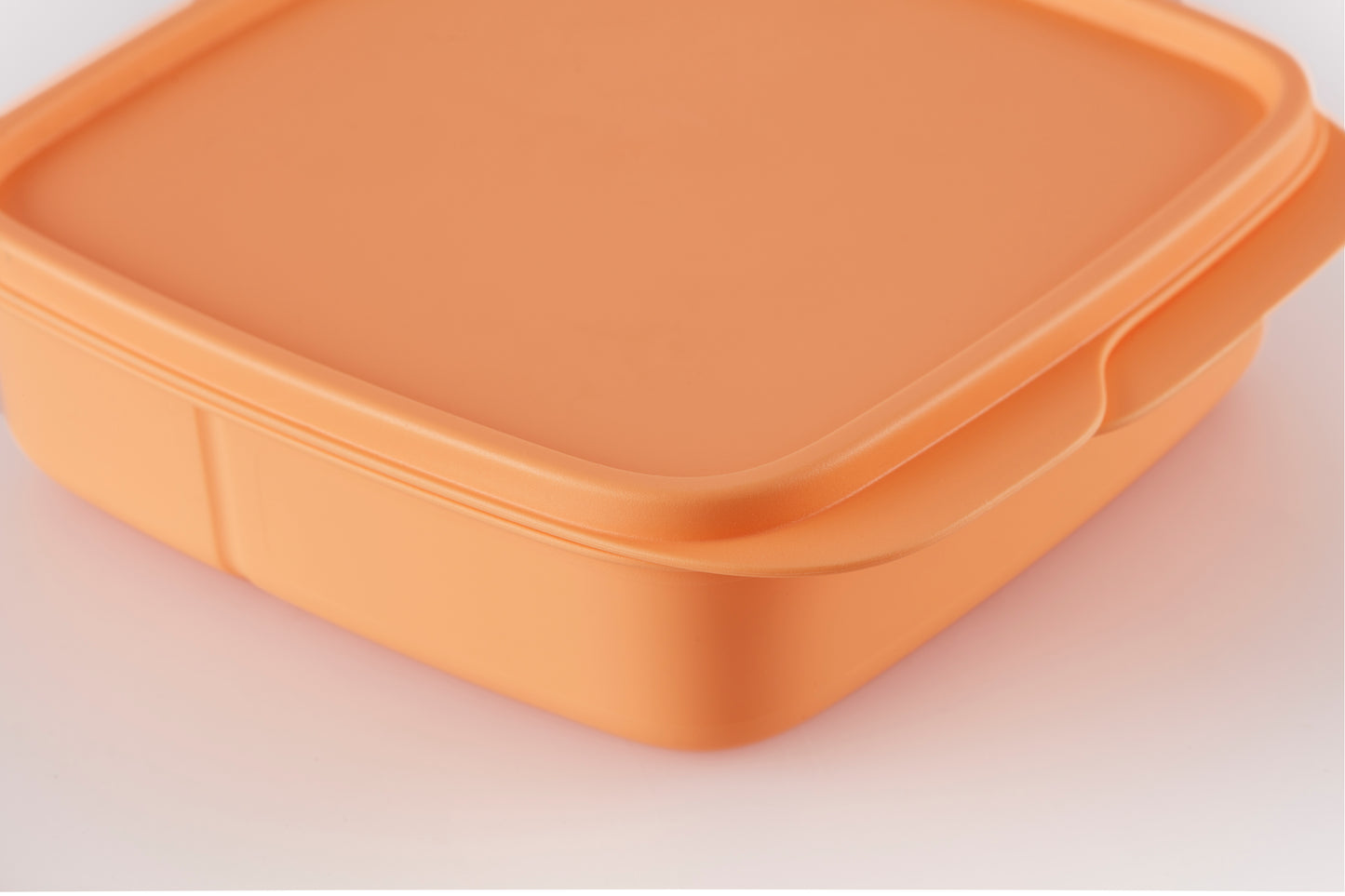 Tupperware Square Divided Lunch Box (550ml, Peach) TP0027