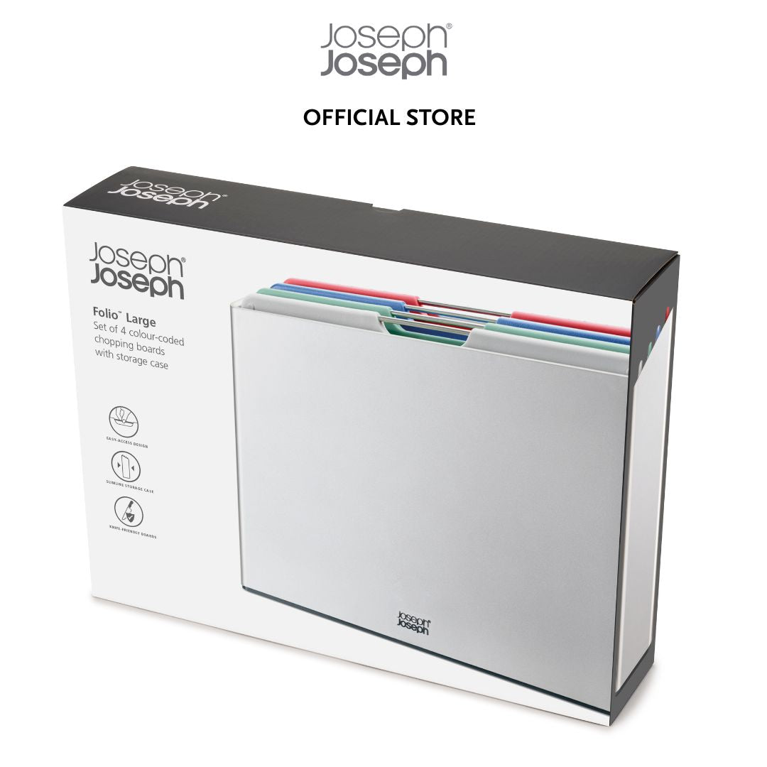 Joseph Joseph Folio™ 4-piece Coast Silver Chopping Board Set Large JJ0205