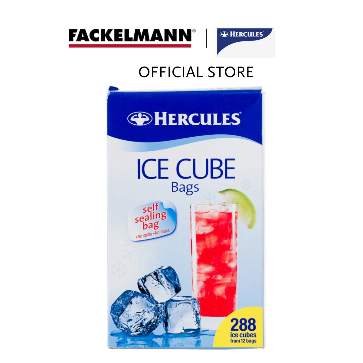 [Bundle of 16] Hercules Ice Cube Bags 288 pcs HC0028