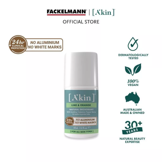 (EXP: Dec 2026) A'kin Lime & Orange Roll-On Deodorant 65ml AK0132