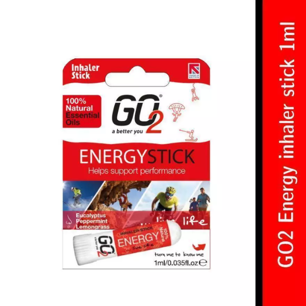 GO2 Inhaler Stick (Essential Oils with 100% Natural, Synthetic-Free and Cruelty-Free)