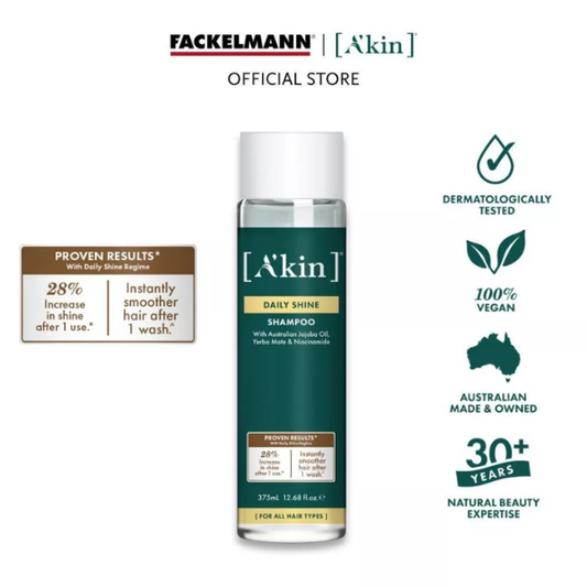 (EXP: Mar 27) A'kin Daily Shine Shampoo 375ml AK0115 (For All Hair Type)