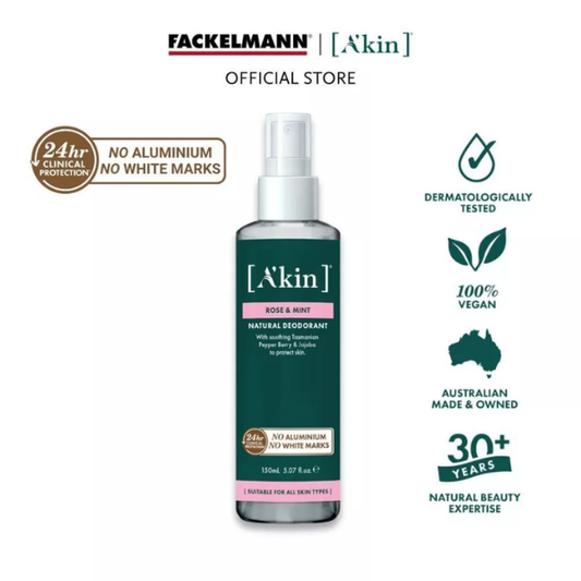(EXP: Sep 26) A'kin Rose & Mint Spray Deodorant 150ml AK0128