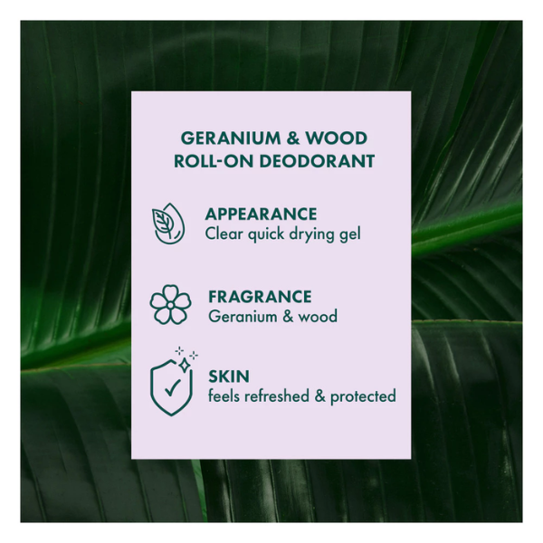 (EXP: Jan 2027) A'kin Geranium & Wood Roll-On Deodorant 65ml AK0133