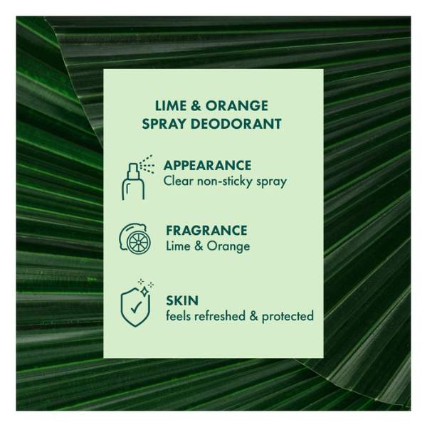A'kin Lime & Orange Spray Deodorant 150ml AK0129