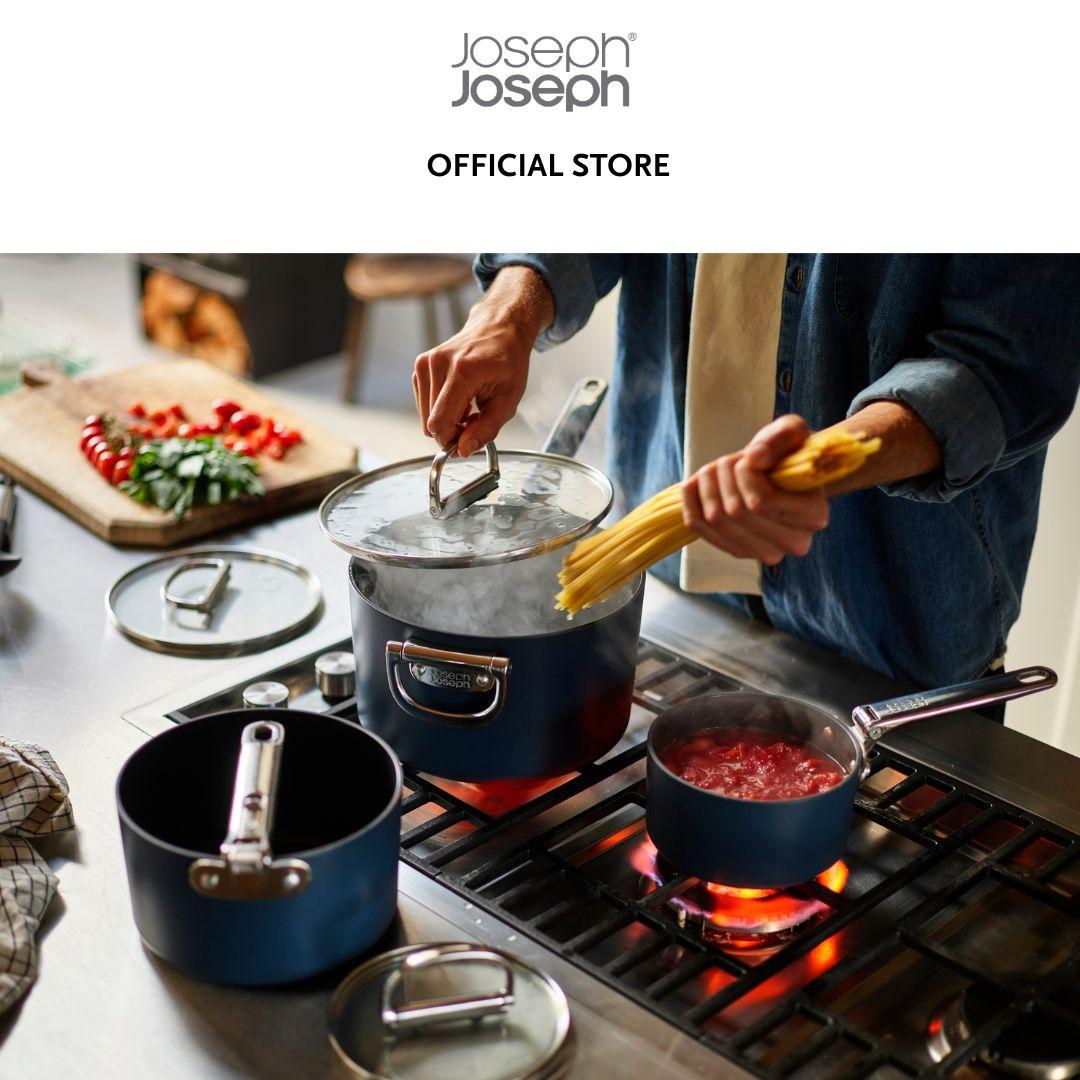 Joseph Joseph Space Folding Handle Ceramic Non-stick 19cm Blue Saucepan & Lid JJ0148