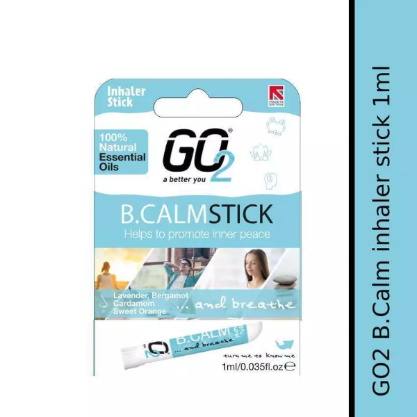 GO2 Inhaler Stick (Essential Oils with 100% Natural, Synthetic-Free and Cruelty-Free)