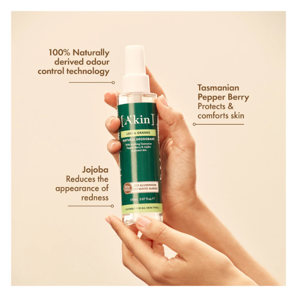 A'kin Lime & Orange Spray Deodorant 150ml AK0129