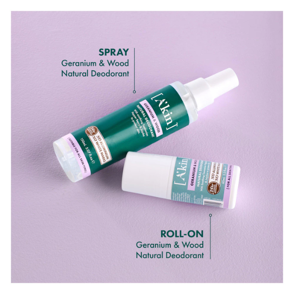 (EXP: Sep 2026) A'kin Geranium & Wood Spray Deodorant 150ml AK0130