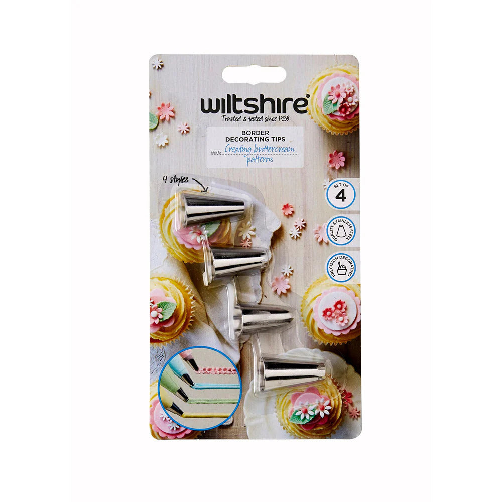Wiltshire Border Decorating Nozzles Set of 4