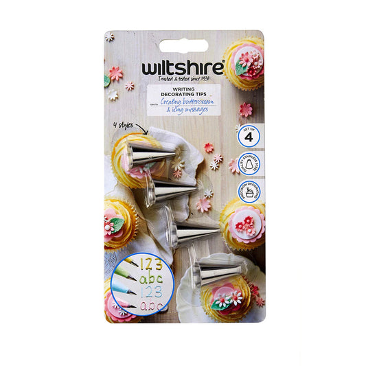 Wiltshire Writing Decorating Nozzles Set of 4 HW1131