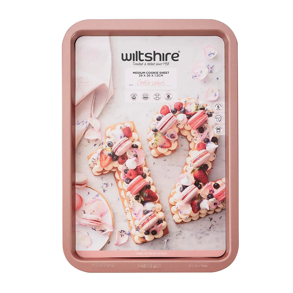Wiltshire Rose Gold Medium Cookie Sheet 39cm