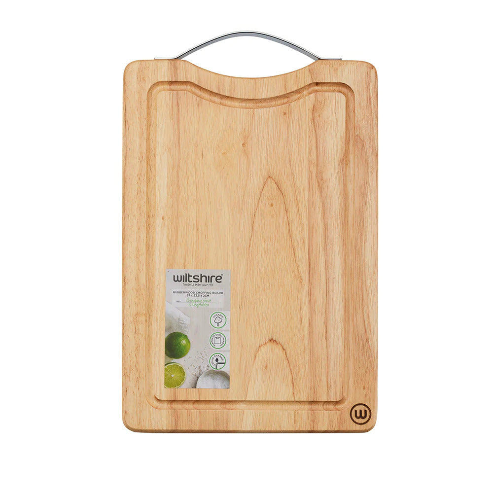 Wiltshire Epicurean Medium Chopping Board HW1180, rubberwood, 37.2 x 23.5 x 2.cm