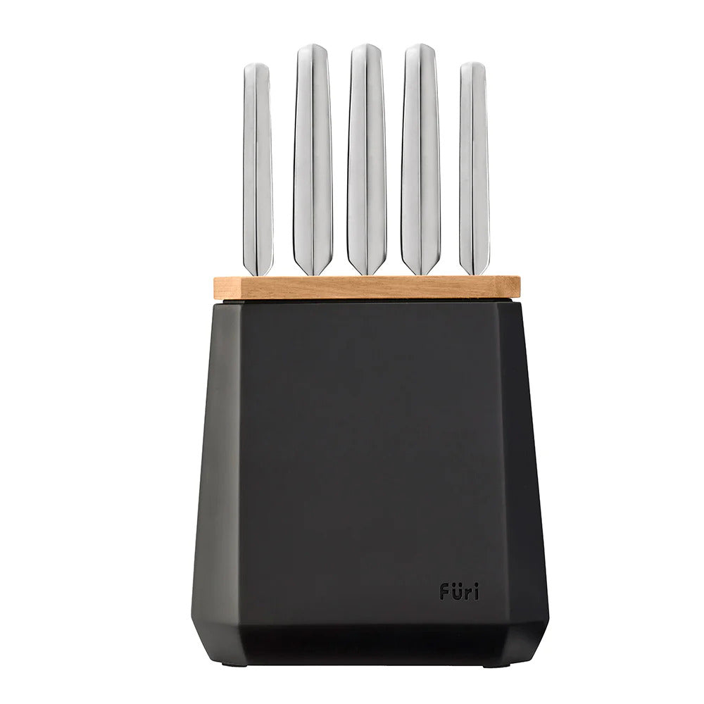 Furi Stone Knife Block Set Midnight 6 Piece