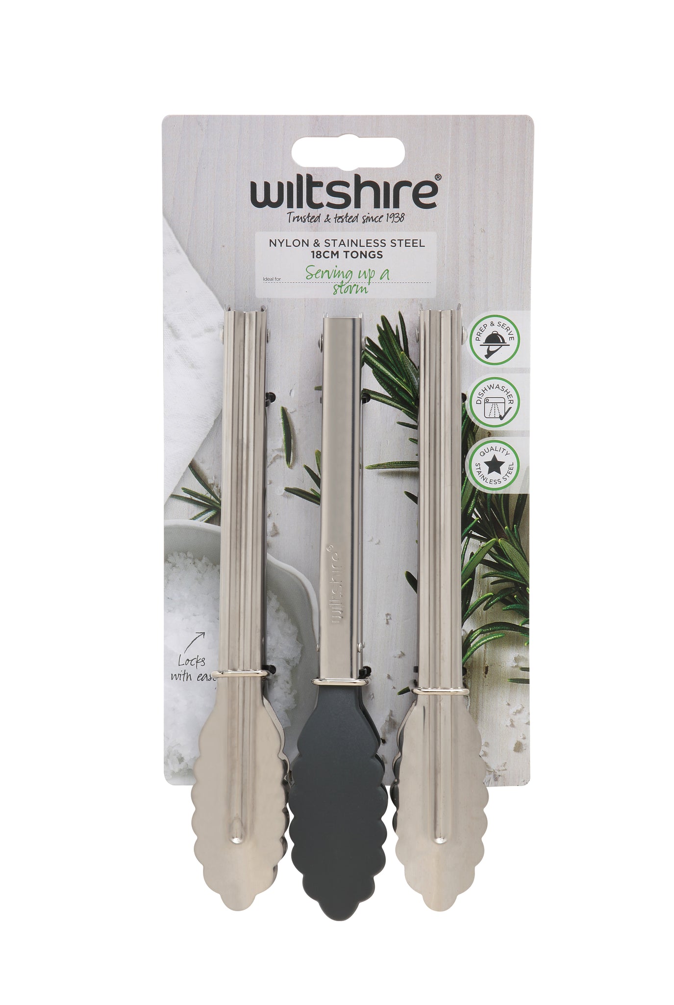 Wiltshire Mini Tongs 18cm Set of 3