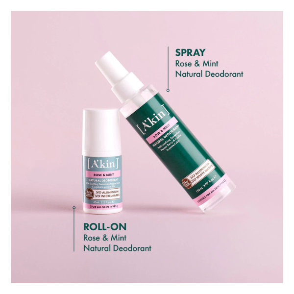 (EXP: Sep 26) A'kin Rose & Mint Spray Deodorant 150ml AK0128
