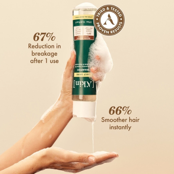 (EXP: Mar 27) A'kin Daily Shine Shampoo 375ml AK0115 (For All Hair Type)