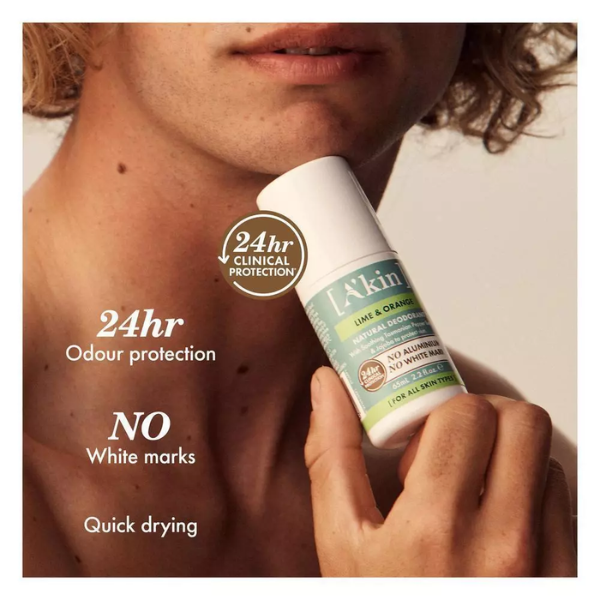 (EXP: Feb 2027) A'kin Lime & Orange Roll-On Deodorant 65ml AK0132