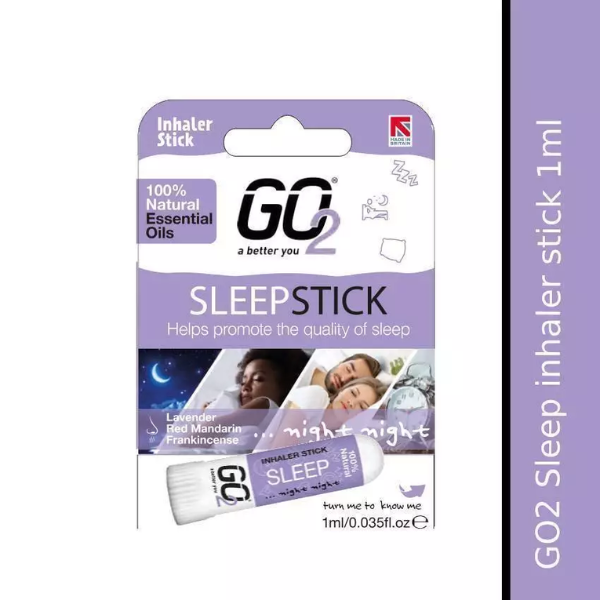 GO2 Inhaler Stick (Essential Oils with 100% Natural, Synthetic-Free and Cruelty-Free)