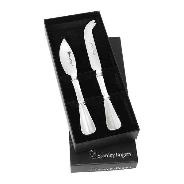 Stanley Rogers Baguette Cheese Knives 2 Piece Set 18/10 Stainless Steel