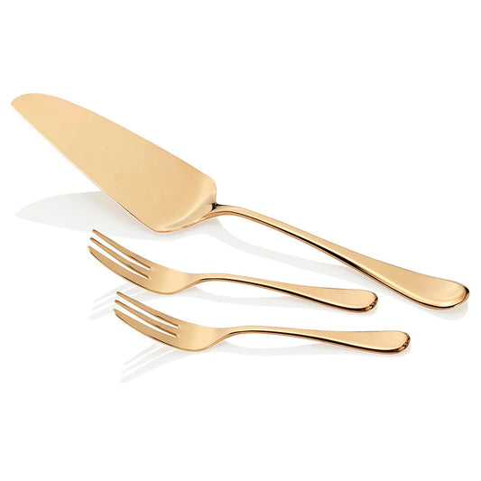 Stanley Rogers Chelsea Gold Cake Serving 7 Piece Set 18/10 HW1119