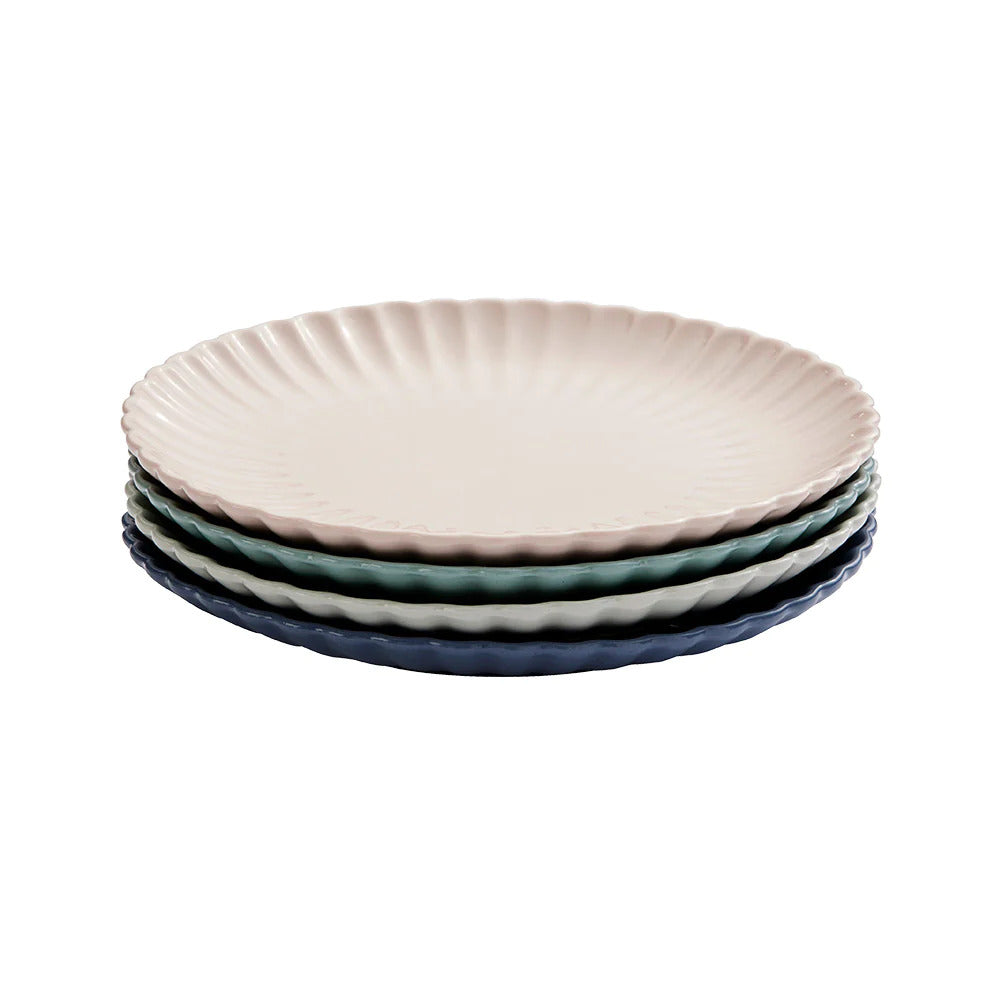 Wiltshire Petite Petal Plates 4 Piece Set HW1160, 20.5cm, multi-colours