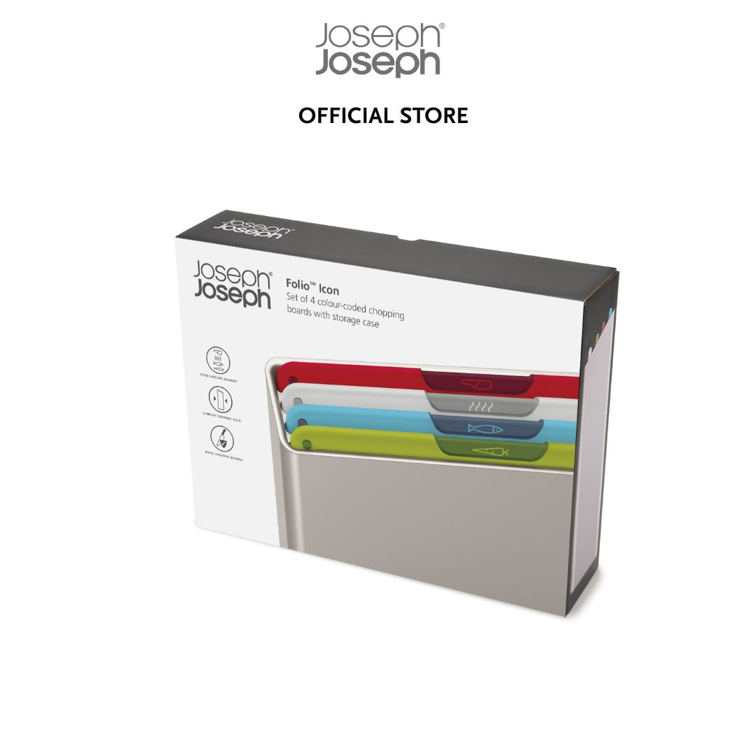 Joseph Joseph Folio™ Icon 4-piece Multicolour Chopping Board Set (Regular / Large)  JJ0206 JJ00207
