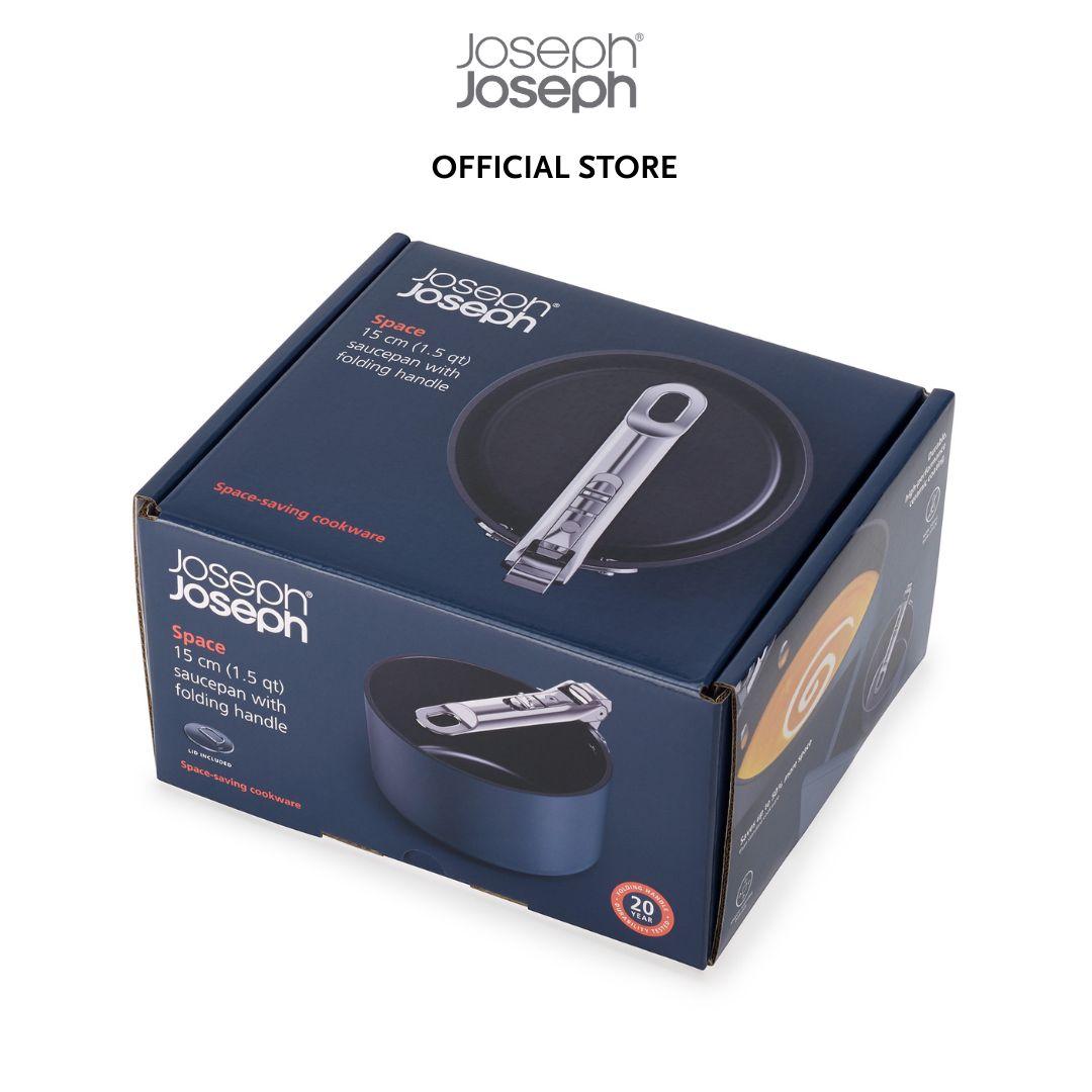Joseph Joseph Space Folding Handle Ceramic Non-stick 15cm Blue Saucepan & Lid JJ0147