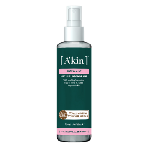 A'kin Rose & Mint Spray Deodorant 150ml AK0128