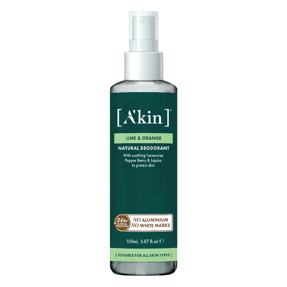 A'kin Lime & Orange Spray Deodorant 150ml AK0129