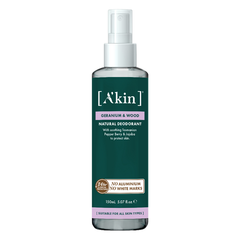 A'kin Geranium & Wood Spray Deodorant 150ml AK0130