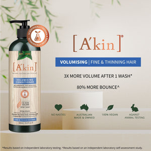 A'kin Silicon Free Volumising Conditioner (Fine & Thin Hair) 500ml AK0111 (Expiry: 12/3/24)