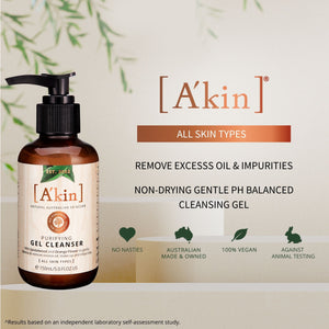 A'kin pH Balanced Purifying Facial Cleanser Gel 150ml AK0024 (All Skin Types) (Expiry: 10/11/24)