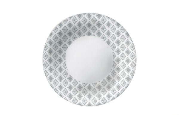 Bormioli Rocco New Acqua Piatto Fondo Folk Grey BR0016, 23cm, plates