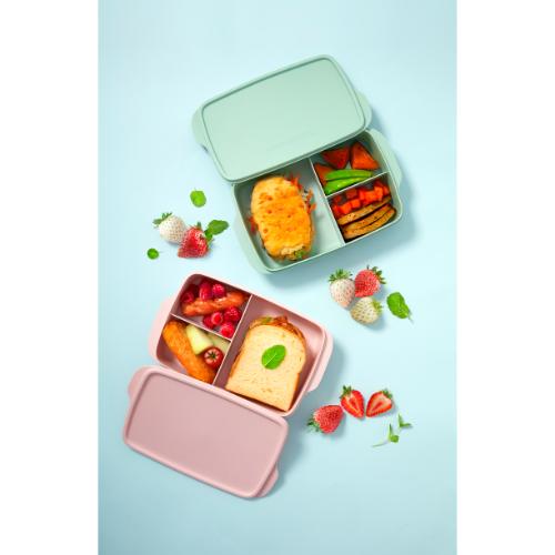 Tupperware Rectangular Divided Lunch Box (1L, Sage) TP0024