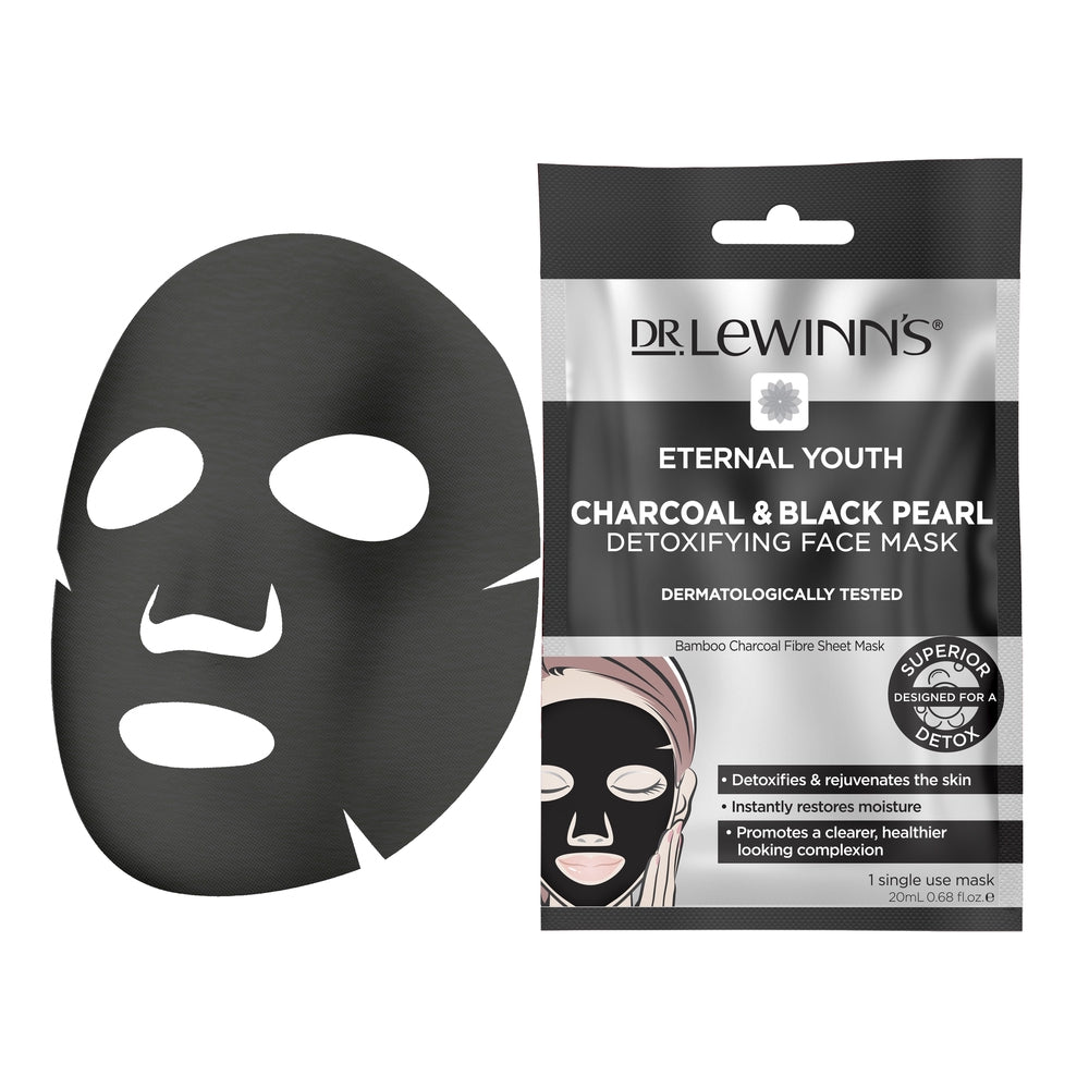 Dr. LeWinn's Eternal Youth Charcoal & Black Pearl Detoxifying Face Mask 1 Pack DR0088 (Expiry: 17/7/24)