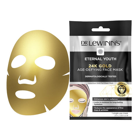 Dr. LeWinn's 24K Gold Age-Defying Eternal Youth Face | Facial Mask 1 Pack DR0089